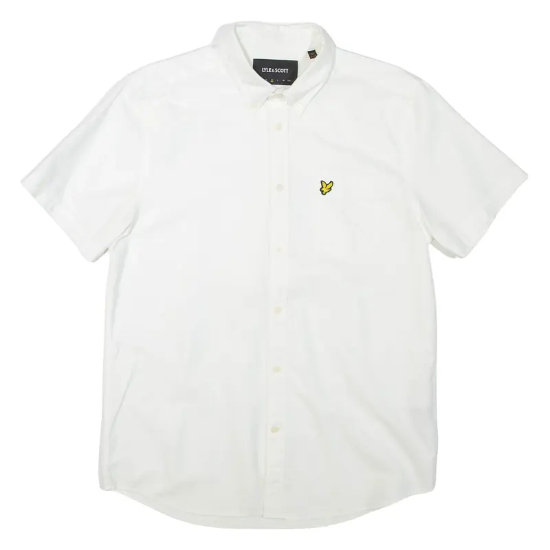 LYLE & SCOTT Mens Plain Shirt White M