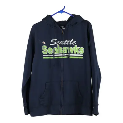 Seattle Seahawks Nfl NFL Hoodie - Large Navy Cotton Blend