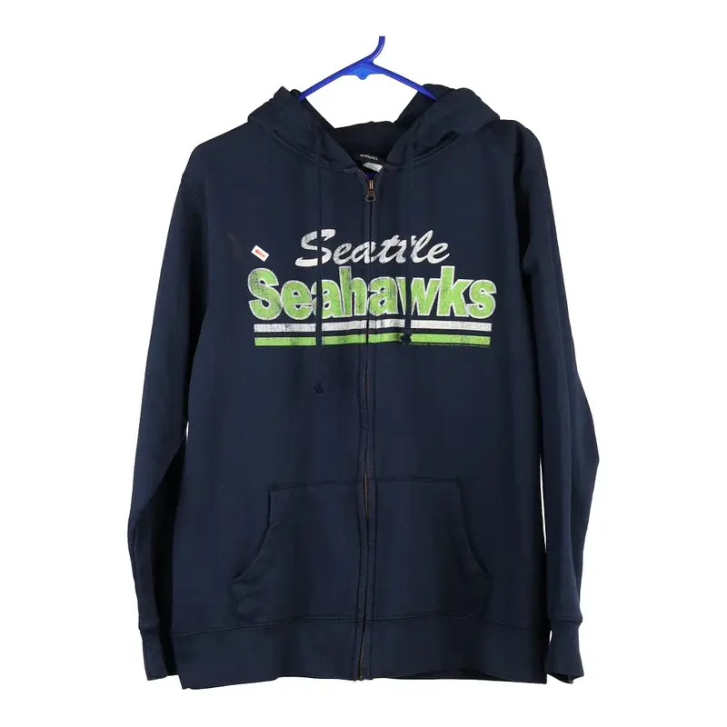 Seattle Seahawks Nfl NFL Hoodie - Large Navy Cotton Blend