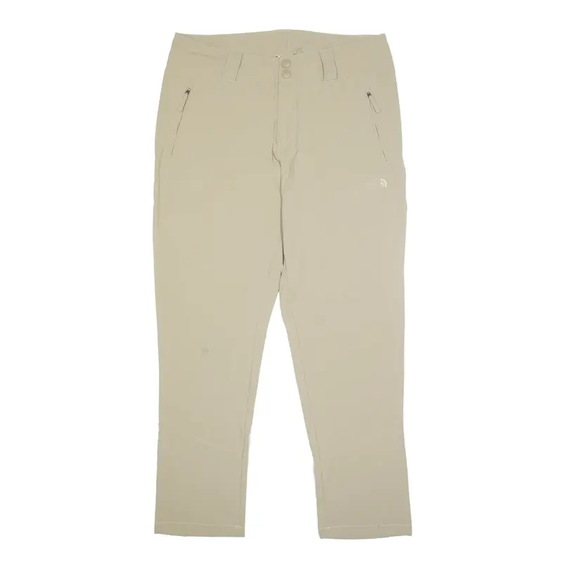THE NORTH FACE Cargo Trousers Beige Slim Straight Nylon Womens W34 L30