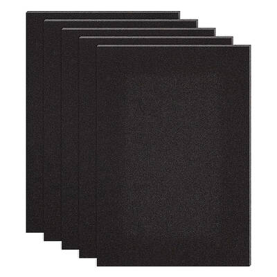 BENECREAT 10PCS Self Adhesive Backed Foam Sheet 30x21cm Black Nonslip EVA Foam Pad Mat with Adhesive Back for Furniture Doors