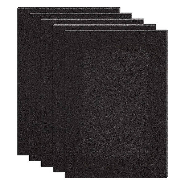 BENECREAT 10PCS Self Adhesive Backed Foam Sheet 30x21cm Black Nonslip EVA Foam Pad Mat with Adhesive Back for Furniture Doors