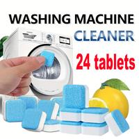 24PCS washing machine cleaning sheet descaling agent, suitable for overhead and drum washing machines for home/commercial use...