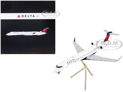 Bombardier CRJ700 Commercial Aircraft Delta Air Lines - Delta Connection White with Blue and Red Tail Gemini 200 Series 1/200...