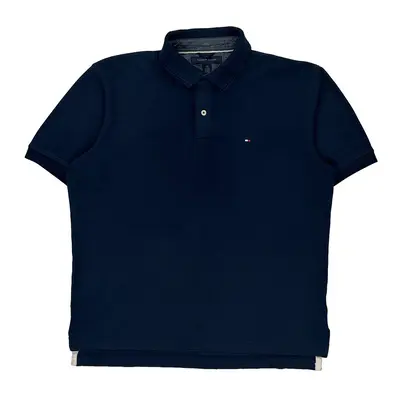 Tommy Hilfiger Polo Shirt - Large Navy Cotton