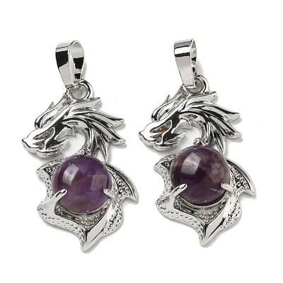 Natural Amethyst Pendants