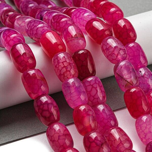 Natural Dragon Veins Agate Beads Strands