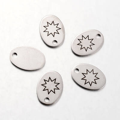 Non-Tarnish Spray Painted Stainless Steel Pendants