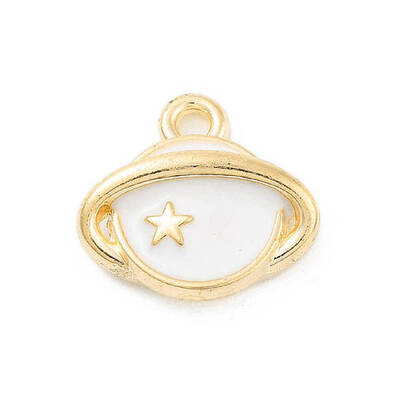 Light Gold Plated Alloy Enamel Charms