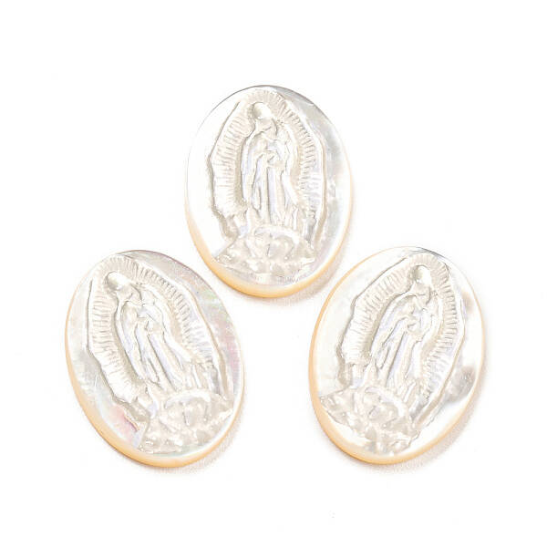 Religion Natural Sea Shell Cabochons