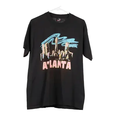Atlanta Fruit Of The Loom T-Shirt - Large Black Cotton