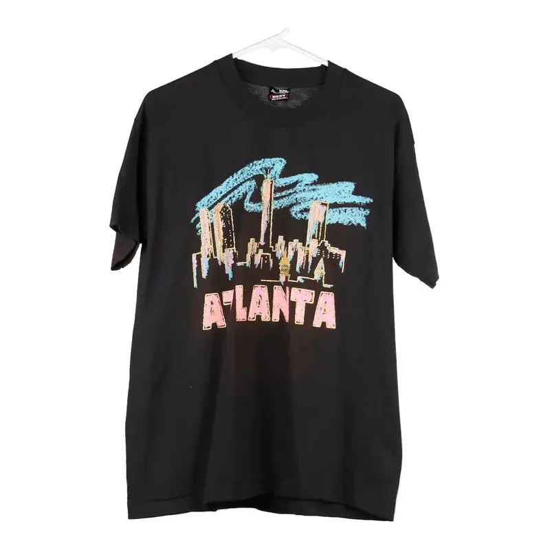 Atlanta Fruit Of The Loom T-Shirt - Large Black Cotton