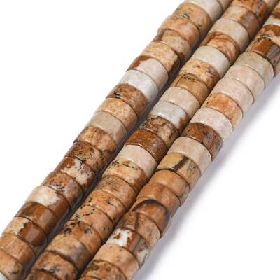 Natural Picture Jasper Beads Strands