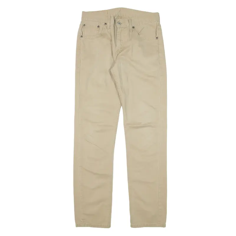 LEVI'S 511 Trousers Beige Slim Straight Mens W29 L32
