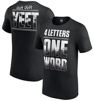 Men's Black J3y Uso Four Letters, One Word T-Shirt, WWE shirts, Vintage Music Tour T-Shirt, Concert Shirt