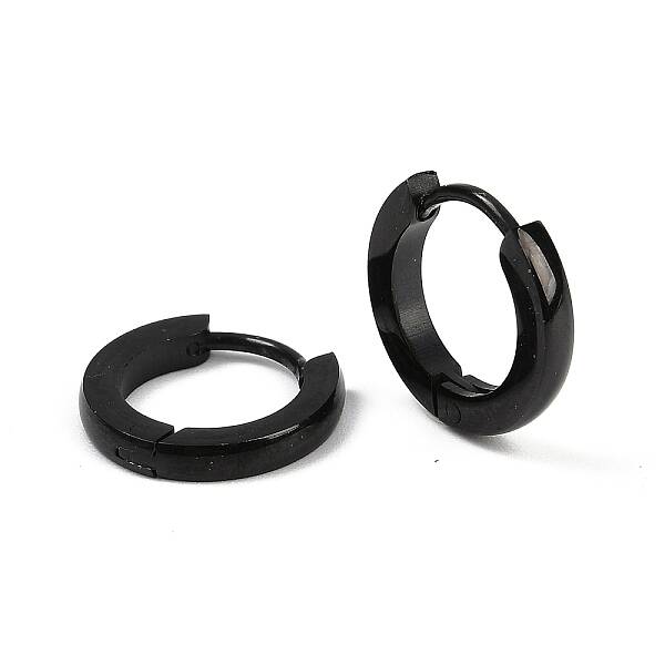 Personalized Unisex 304 Stainless Steel Huggie Hoop Earrings