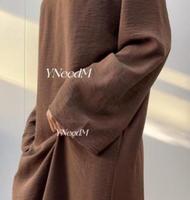 MS111# Solid crepe slip inner dress muslim（crepe）
