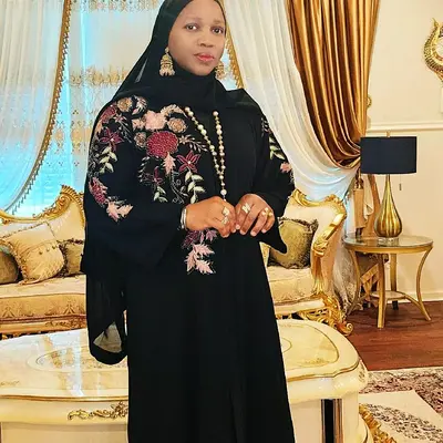 Black Abaya with Blinged Embroidered Details Elegant Design for Stylish Wear