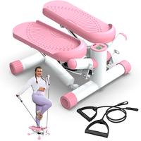 【KINMAC】Mini Steppers Machine for Exercise at Home Max 330 Lbs, Stair Stepper with Resistance Bands/Handle with Quiet Des...