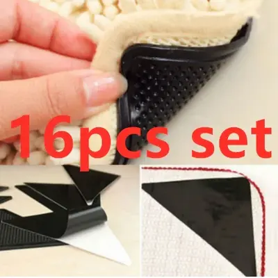 Rug Grippers Washing Reuse Anti-Slip Curling Rug Grippers Keeps Your Rug In Place Makes Corners Flat Anti Slip Rug Grippers |...