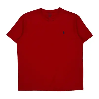 Ralph Lauren T-Shirt - Large Red Cotton