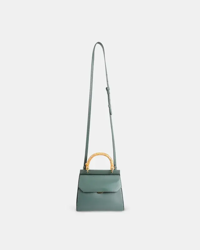 ?? Mini Fir Corn Leather Bag | Color: Thyme
