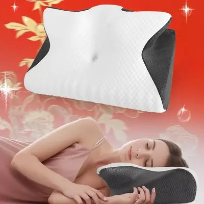 Memory Foam Neck Pillow, 1 Count Comfortable Neck Pillow, Sleeping Pillow for Side, Back, Prone Sleepers, Essential Supplies ...