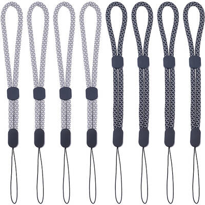 8Pcs 2 Colors Polyester Mobile Phon Straps