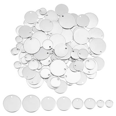 220Pcs 4 Style 304 Stainless Steel Charms