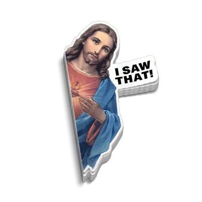 I Saw That Hard Hat Decal