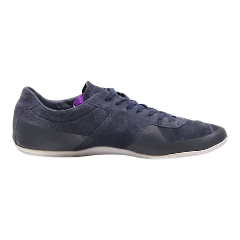 LACOSTE Sneaker Trainers Blue Leather Mens UK 7.5
