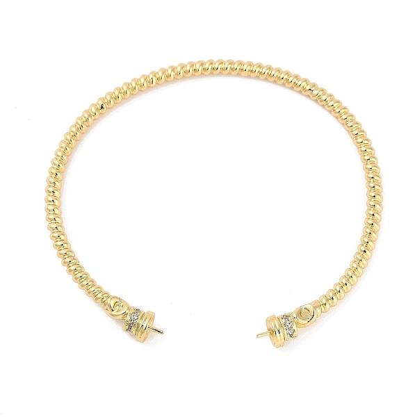 Brass Textured Wavy Open Cuff Bangle Making