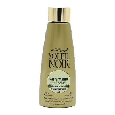 Soleil Noir N°36 Vitamin Milk Sublimator Tanning SPF4 Gold Glitter 150ml