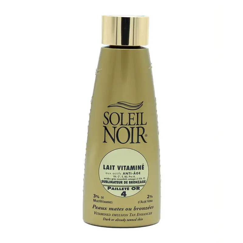 Soleil Noir N°36 Vitamin Milk Sublimator Tanning SPF4 Gold Glitter 150ml