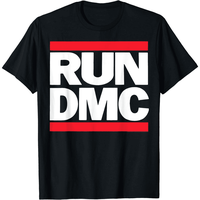 Shirts Men Classic Run DMC Logo T-Shirt For Hip Hop Fans .
