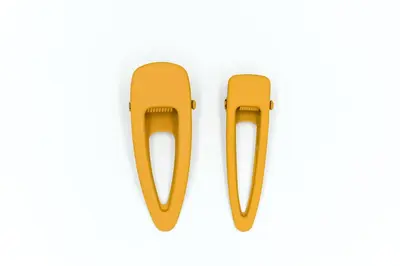 Matte clip of 2 - Golden