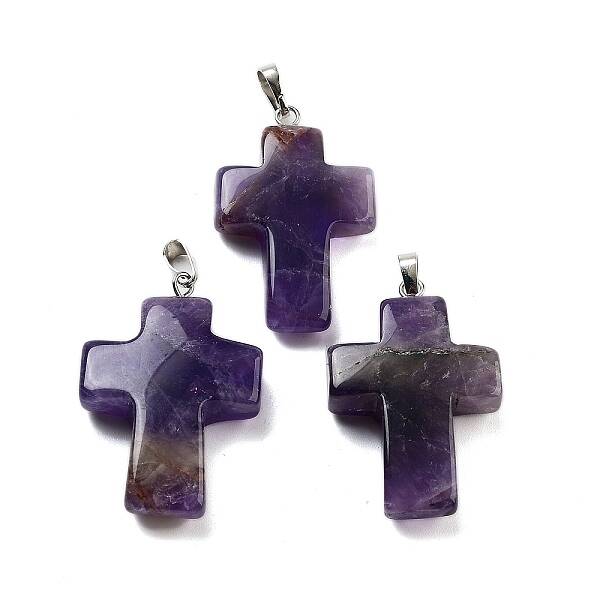 Natural Amethyst Pendants
