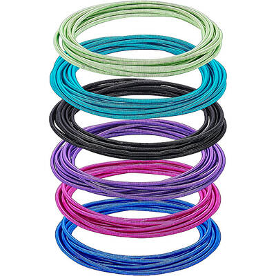 BENECREAT 60Pcs 6 Colors Guitar String Bracelets