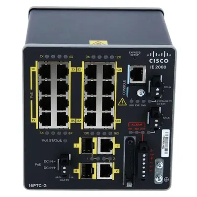 IE-2000-16PTC-G-NX Cisco 2000 16x PoE+ 2x SFP Port Switch