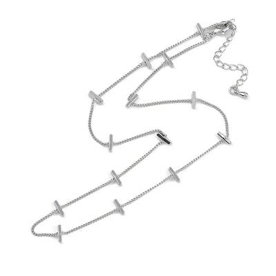 Rack Plating Brass Twisted Chain Necklaces for Women