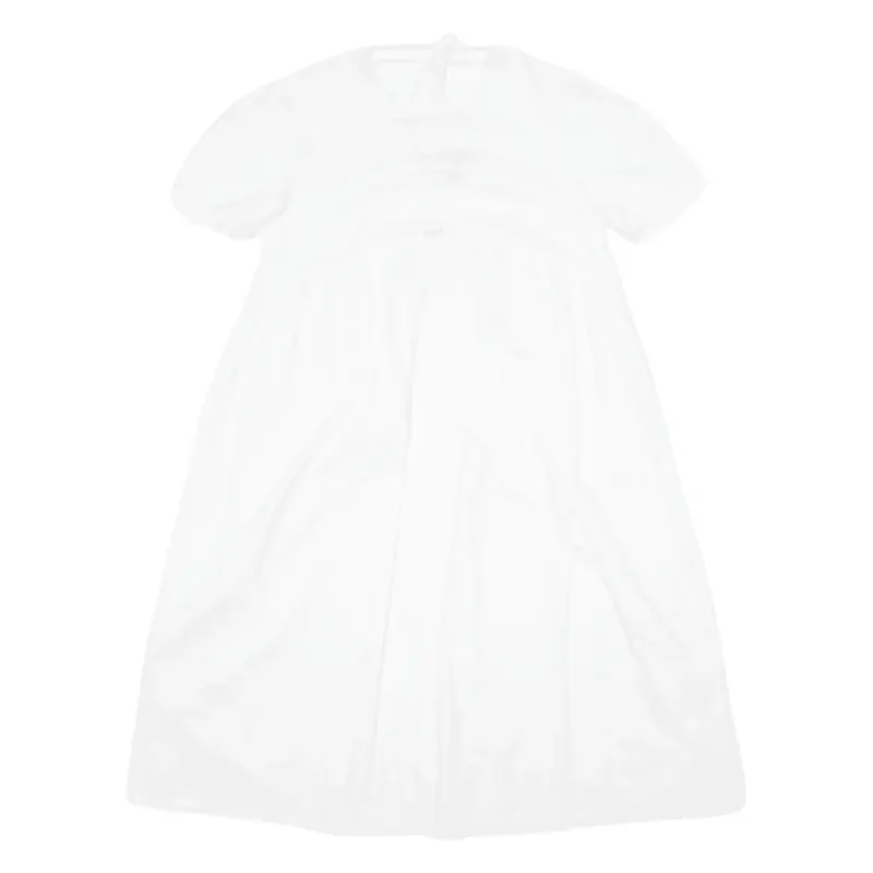 GUCCI Oversized Shirt Dress White Short Sleeve Long Womens UK 14