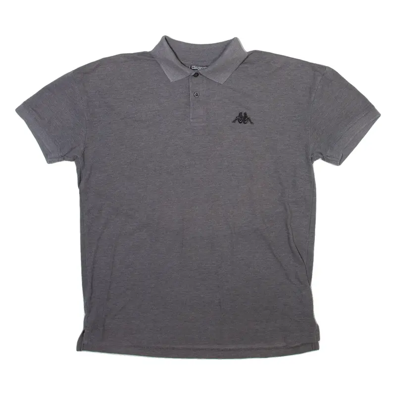 KAPPA Mens Polo Shirt Grey M