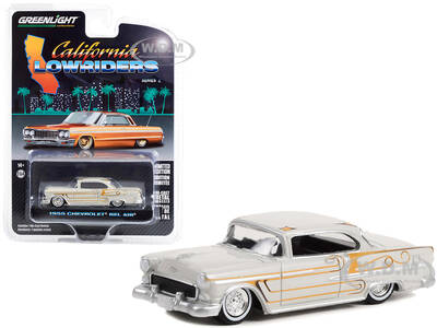 1955 Chevrolet Bel Air Custom Light Gray Metallic and Gold Graphics \