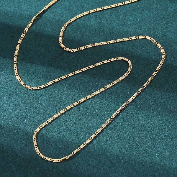 Long-Lasting Plated Brass Link Chain Necklaces