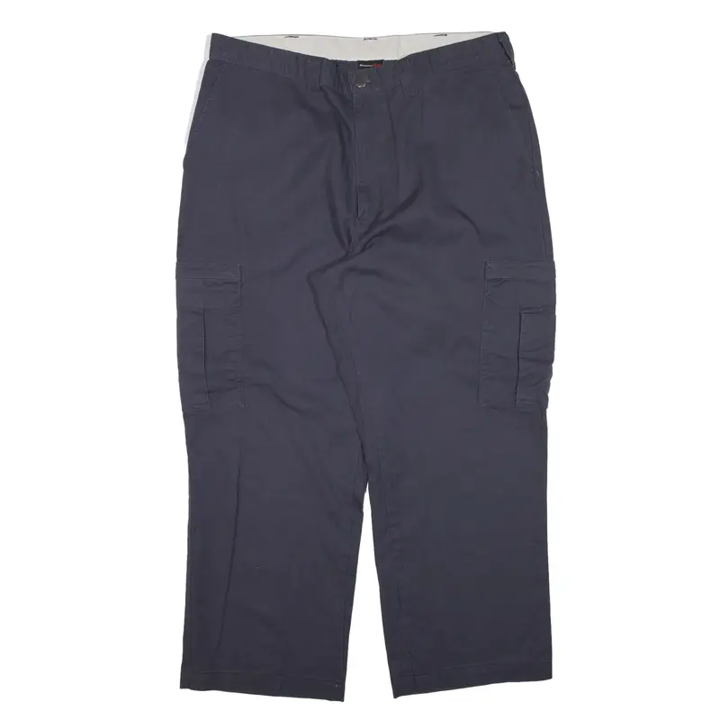 DICKIES Cargo Workwear Trousers Blue Regular Straight Mens W38 L26