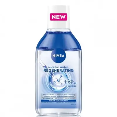 Nivea Regenerating Micellar Water Serum-Infused + 5% With Panthenol And Squalane, 400 ml