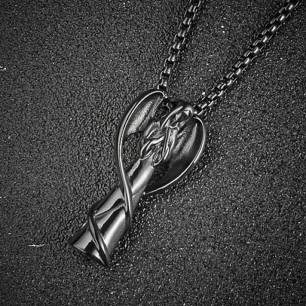 Stainless Steel Angel Pendant Necklaces for Women