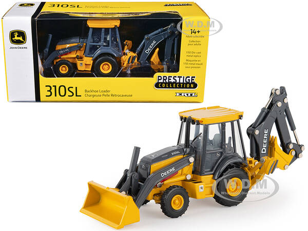John Deere 310SL Backhoe Loader Yellow and Gray \