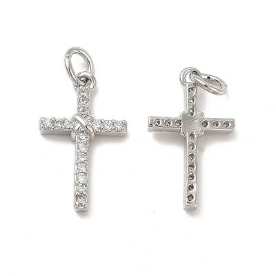 Brass Micro Pave Cubic Zirconia Pendants