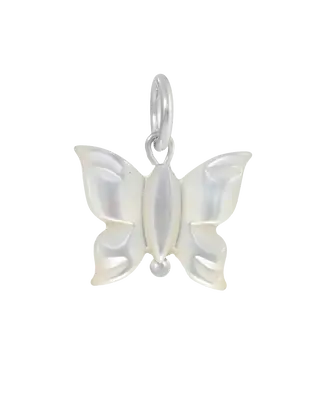 Small Butterfly Charm | Metal Color: Silver